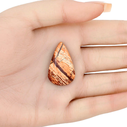 Snake Skin Jasper 31x19.2x5.5 mm Pear Gemstone LS01614-11
