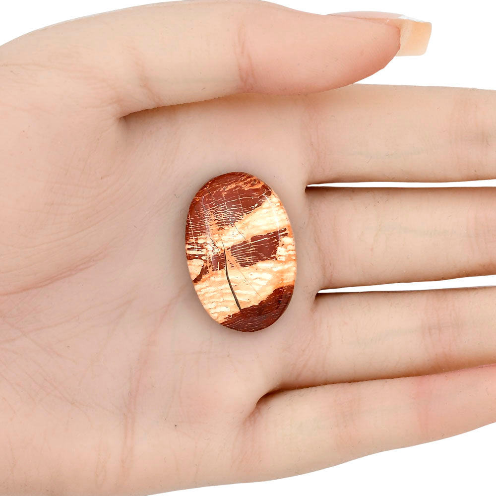 Snake Skin Jasper 29.3x19.75x5.5 mm Pear Gemstone LS01617-11