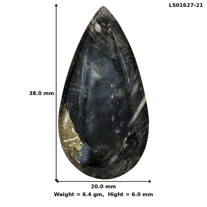 Bat Cave Jasper 38x20x6 mm Pear Gemstone LS01627-21
