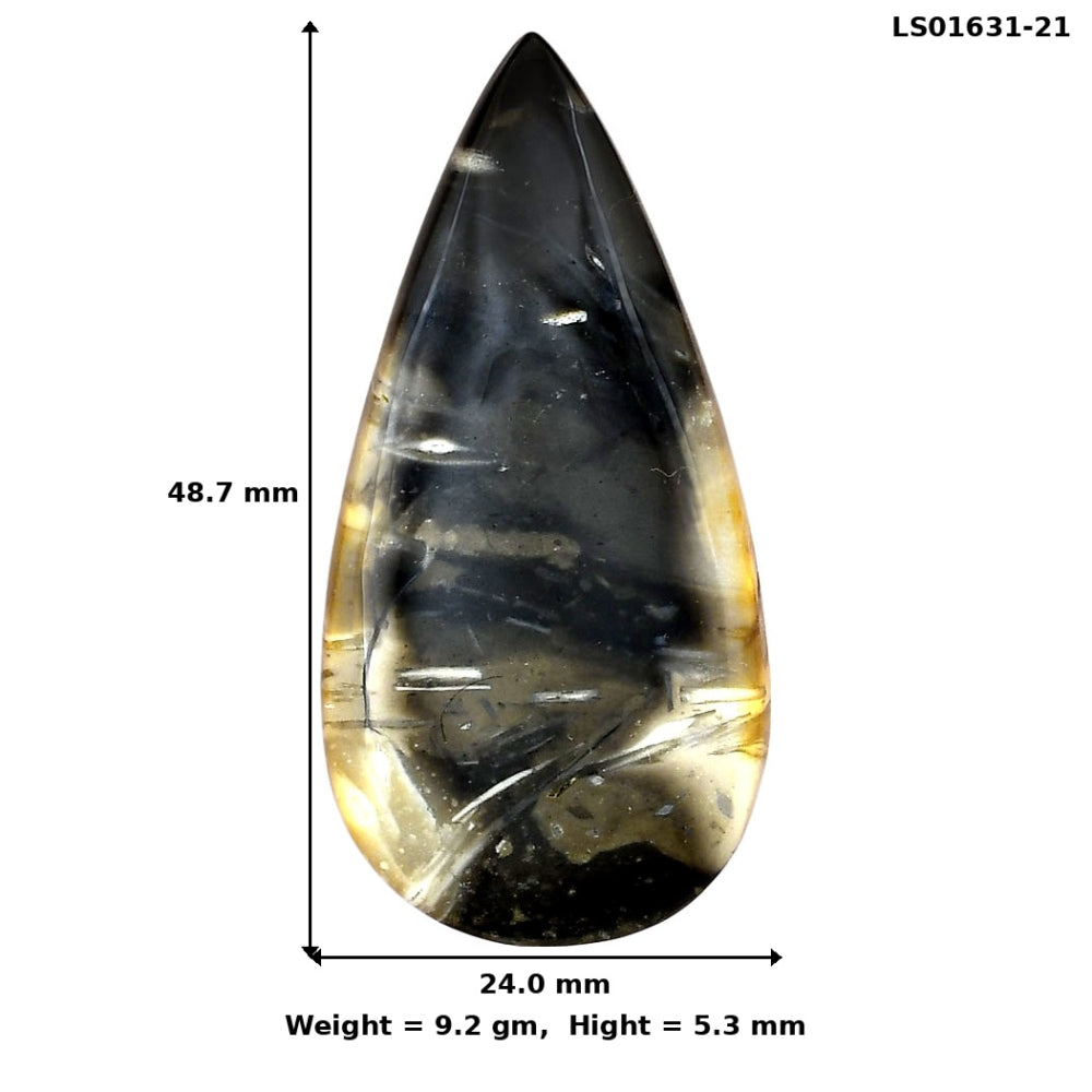 Bat Cave Jasper 48.7x24x5.3 mm Pear Gemstone LS01631-21