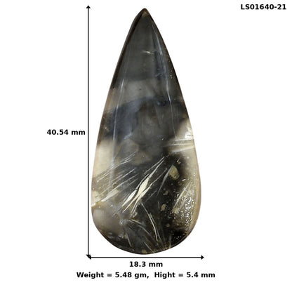 Bat Cave Jasper 40.54x18.3x5.4 mm Pear Gemstone LS01640-21