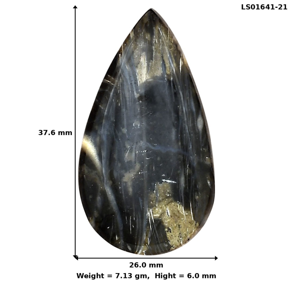 Bat Cave Jasper 37.6x26x6 mm Pear Gemstone LS01641-21