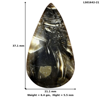 Bat Cave Jasper 37.1x21.1x5.5 mm Pear Gemstone LS01642-21