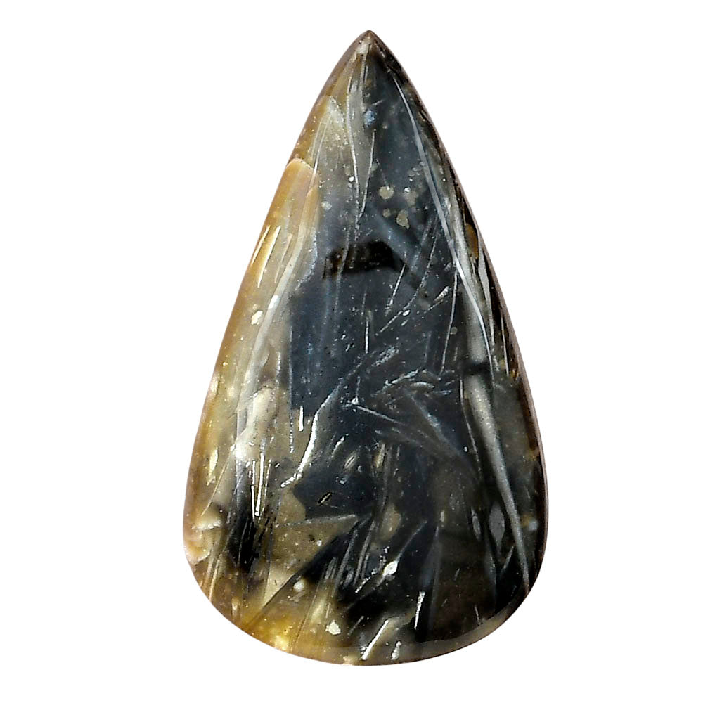 Bat Cave Jasper 40.28x23.2x5.5 mm Pear Gemstone LS01652-21
