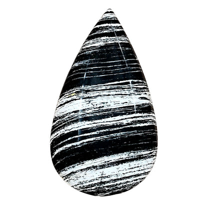 Silver Leaf Obsidian 29.9x17.2x5.5 mm Pear Gemstone LS01654-22