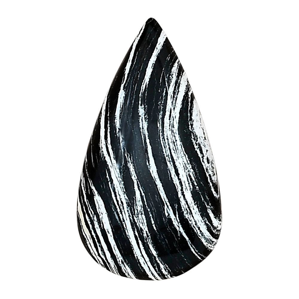 Silver Leaf Obsidian 31.4x17.45x6 mm Pear Gemstone LS01661-22