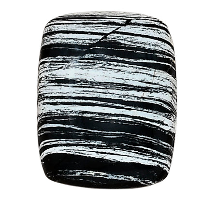 Silver Leaf Obsidian 22x17.3x5.4 mm Baguette Gemstone LS01664-22