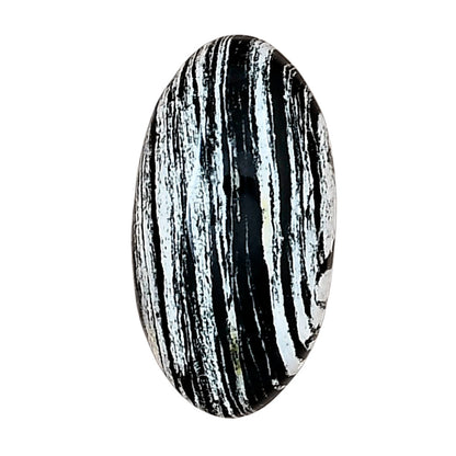 Silver Leaf Obsidian 24.7x13.3x6.7 mm Oval Gemstone LS01665-22