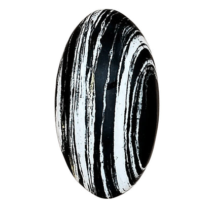 Silver Leaf Obsidian 26x14.3x5.7 mm Oval Gemstone LS01670-22