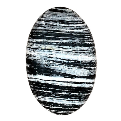 Silver Leaf Obsidian 27.34x17.8x6 mm Oval Gemstone LS01671-22