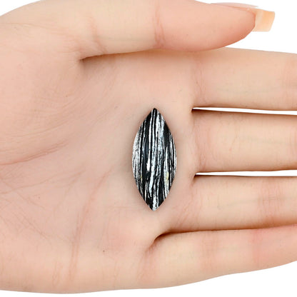 Silver Leaf Obsidian 30.5x13.2x6.6 mm Marquise Gemstone LS01673-22