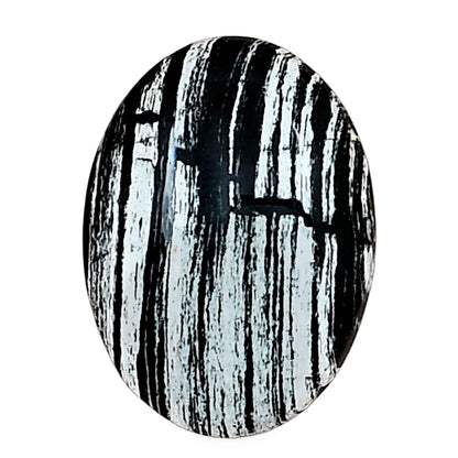 Silver Leaf Obsidian 20.5x15x5 mm Oval Gemstone LS01679-22