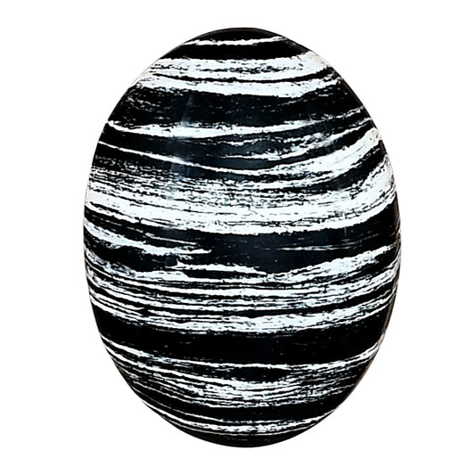 Silver Leaf Obsidian 23.5x18x5.7 mm Oval Gemstone LS01681-22