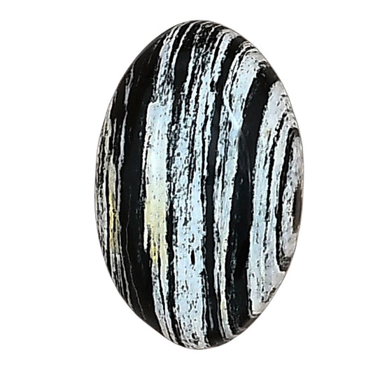 Silver Leaf Obsidian 19.5x12.5x6 mm Oval Gemstone LS01683-22