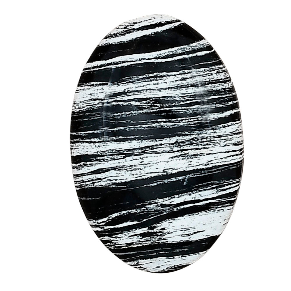 Silver Leaf Obsidian 29.7x20x5.7 mm Oval Gemstone LS01684-22