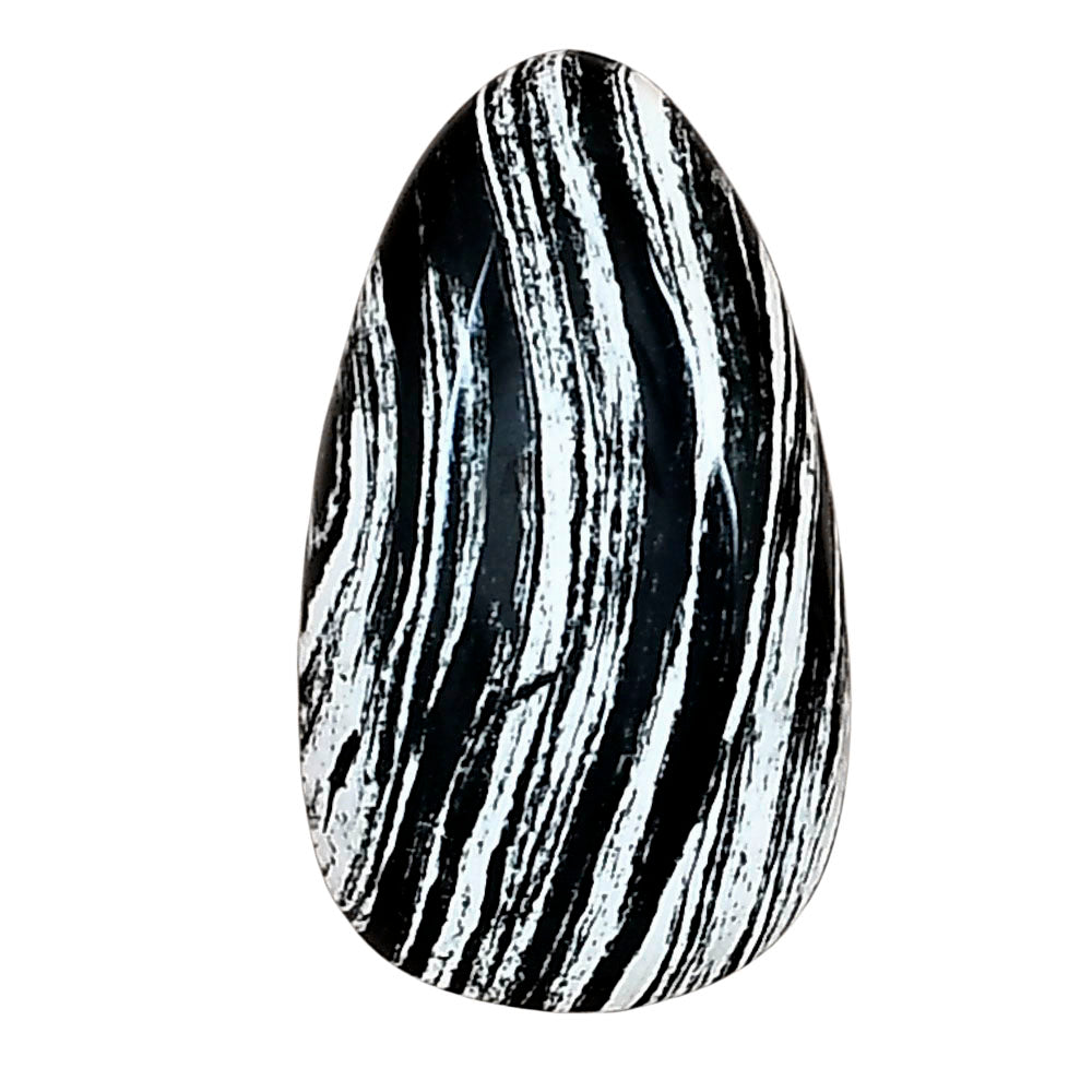 Silver Leaf Obsidian 24.65x14.2x5.3 mm Fancy Gemstone LS01686-22