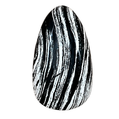 Silver Leaf Obsidian 24.65x14.2x5.3 mm Fancy Gemstone LS01686-22