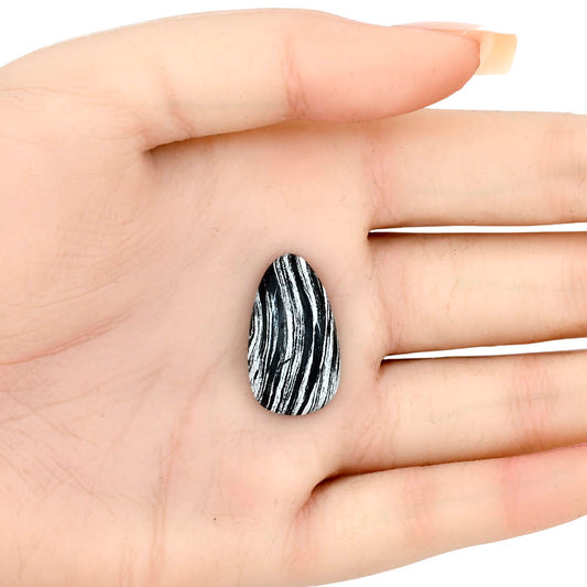 Silver Leaf Obsidian 24.65x14.2x5.3 mm Fancy Gemstone LS01686-22