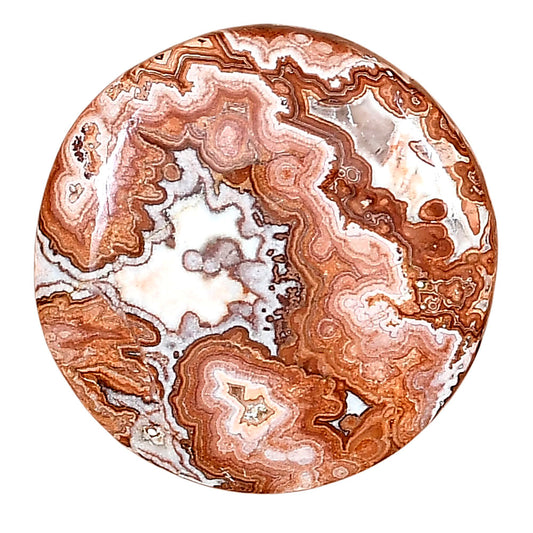 Rosetta Picture Jasper 28.9x28.9x6 mm Round Gemstone LS01724-24