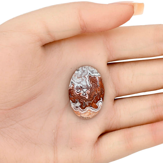 Rosetta Picture Jasper 28.3x19.3x5.5 mm Oval Gemstone LS01725-24