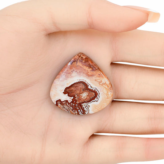 Rosetta Picture Jasper 32.7x32.2x5.5 mm Heart Gemstone LS01727-24