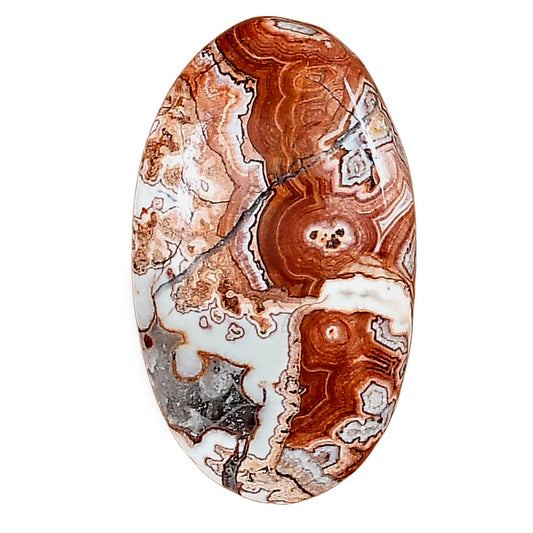 Rosetta Picture Jasper 30.2x17.5x5 mm Oval Gemstone LS01731-24