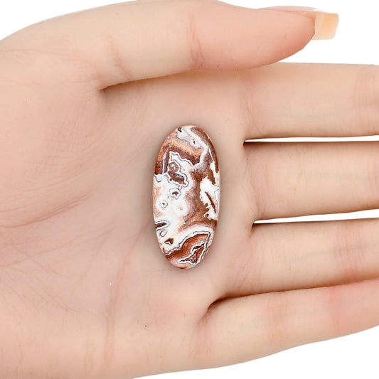 Rosetta Picture Jasper 34.2x16x5 mm Oval Gemstone LS01732-24