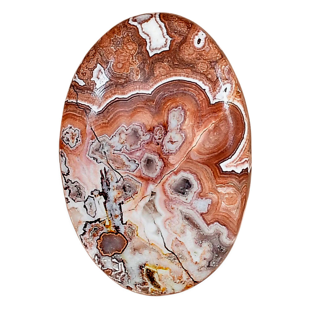 Rosetta Picture Jasper 31.8x21.6x5.5 mm Oval Gemstone LS01736-24