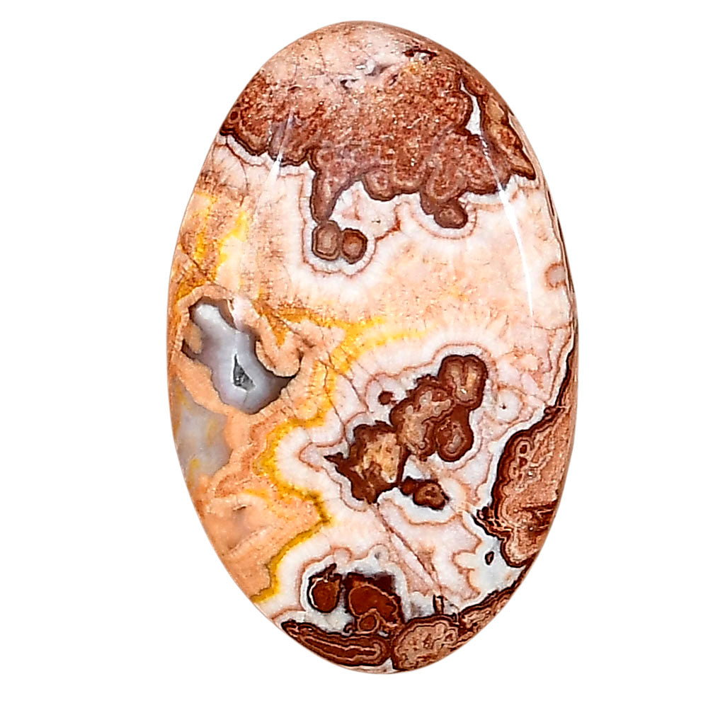 Rosetta Picture Jasper 32x20x6 mm Oval Gemstone LS01737-24