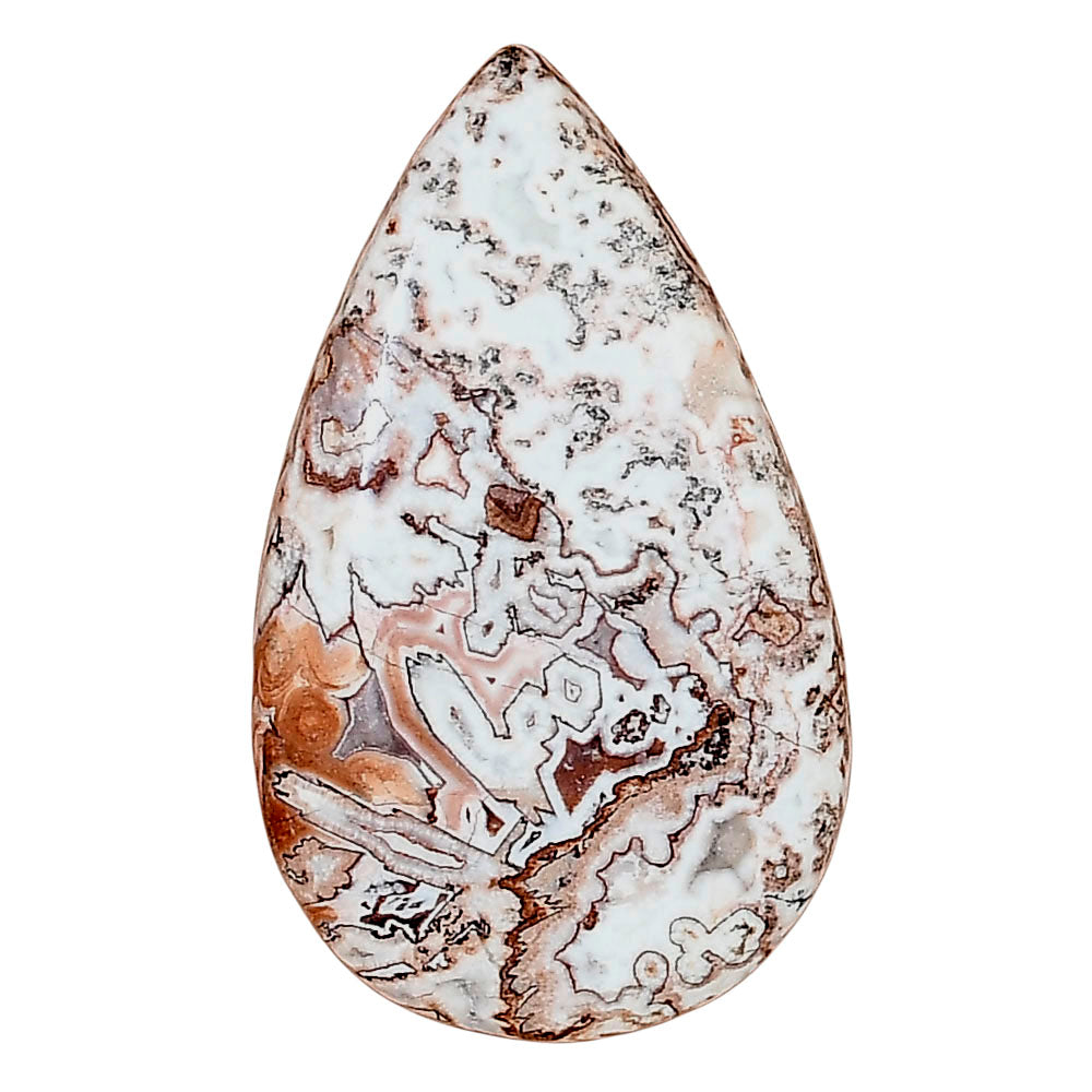 Rosetta Picture Jasper 35.6x21.4x6 mm Pear Gemstone LS01740-24