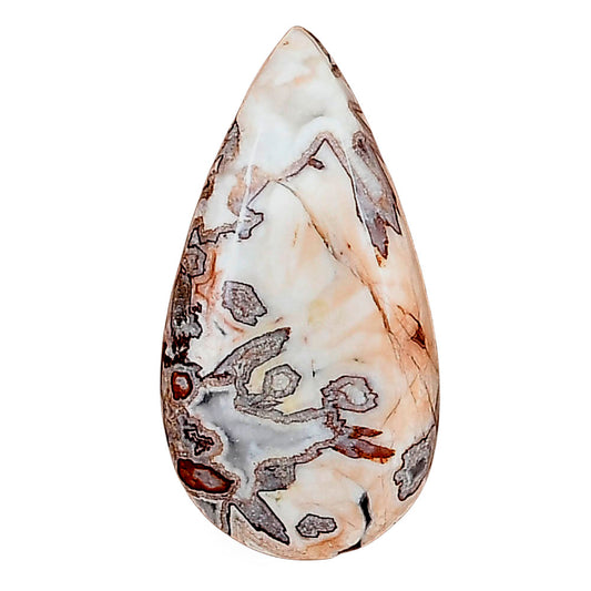 Rosetta Picture Jasper 29x15.3x5 mm Pear Gemstone LS01748-24