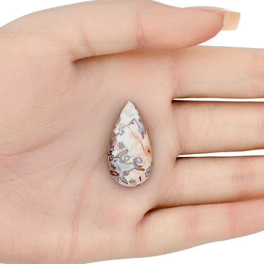 Rosetta Picture Jasper 29x15.3x5 mm Pear Gemstone LS01748-24