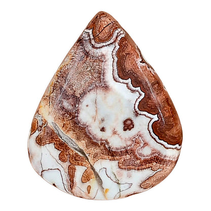 Rosetta Picture Jasper 26.2x21.6x6 mm Pear Gemstone LS01749-24