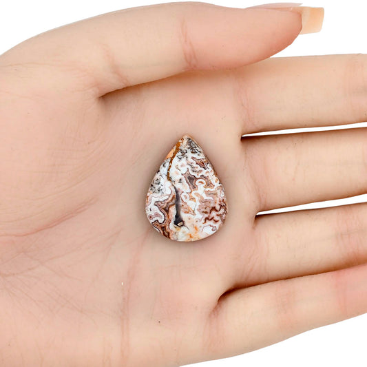 Rosetta Picture Jasper 26.2x20.2x6 mm Pear Gemstone LS01750-24