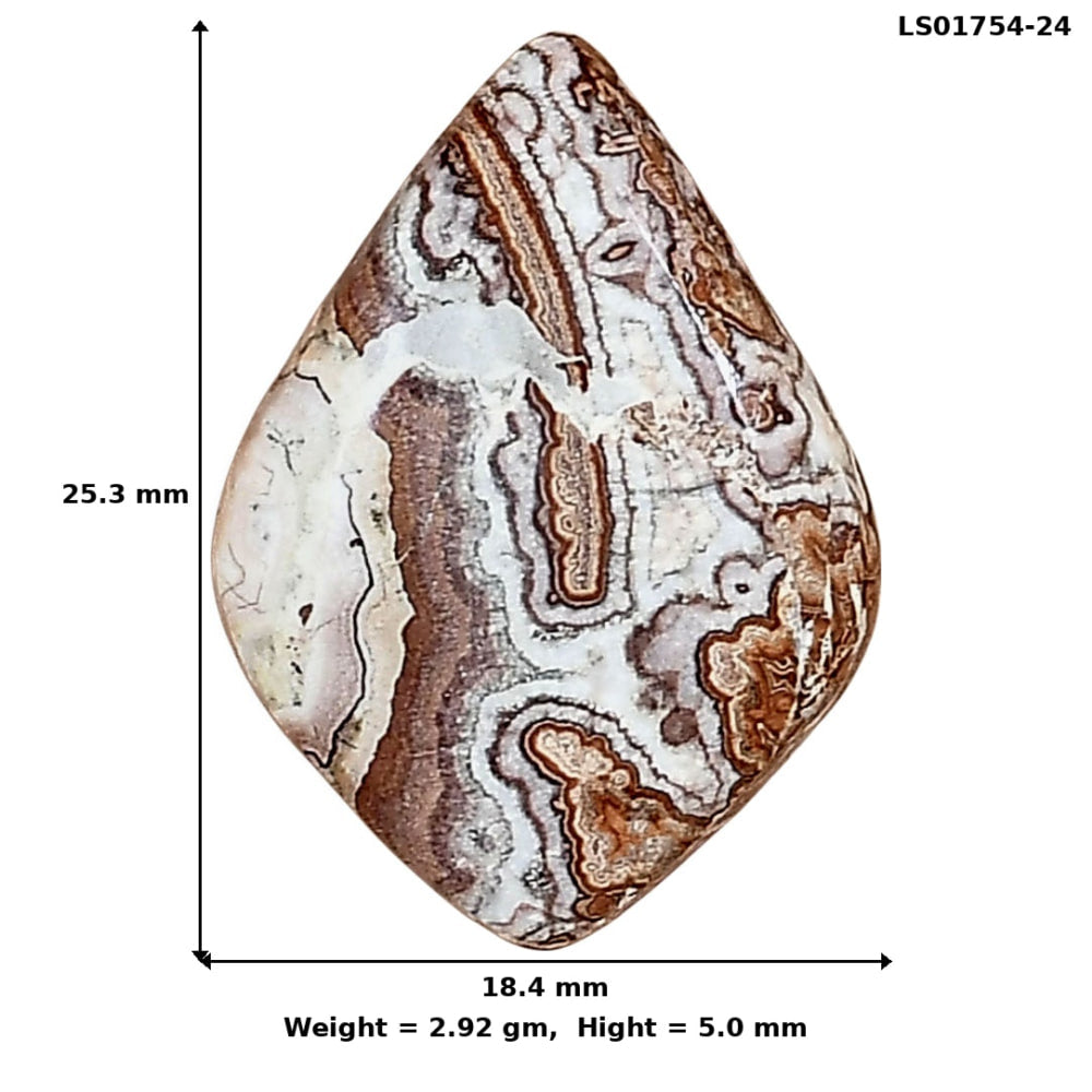Rosetta Picture Jasper 25.3x18.4x5 mm Fancy Gemstone LS01754-24