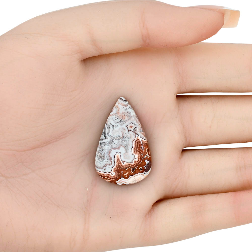 Rosetta Picture Jasper 31.4x20.3x6 mm Pear Gemstone LS01758-24