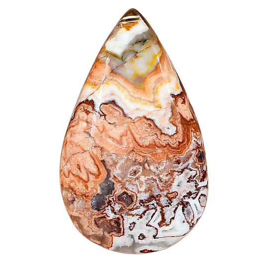 Rosetta Picture Jasper 33.1x20x5 mm Pear Gemstone LS01762-24