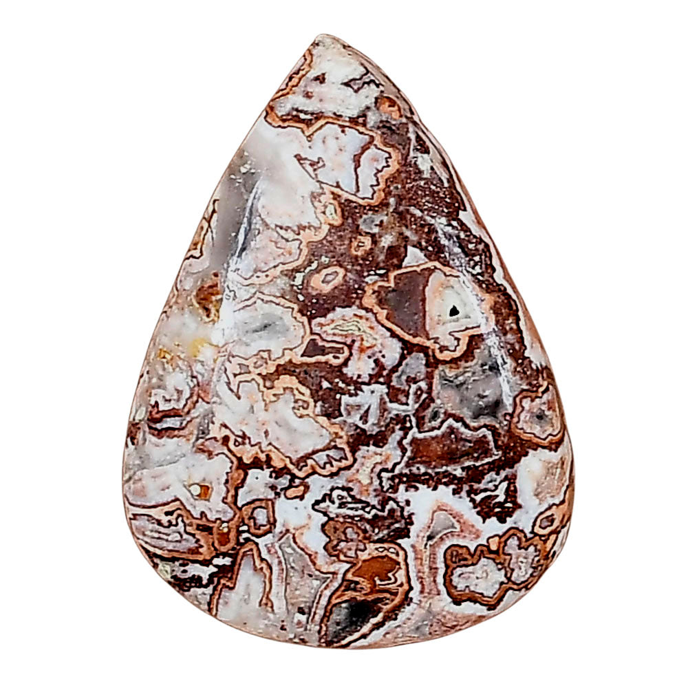 Rosetta Picture Jasper 26.4x19.6x6 mm Pear Gemstone LS01765-24