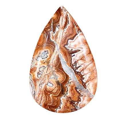 Rosetta Picture Jasper 36.1x23x6 mm Pear Gemstone LS01767-24