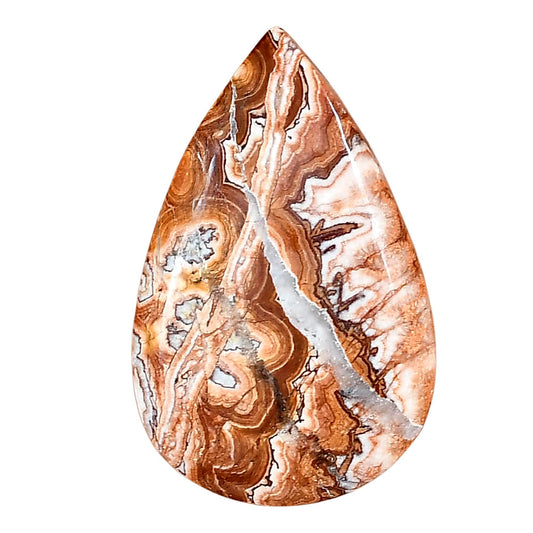 Rosetta Picture Jasper 36.1x23x6 mm Pear Gemstone LS01767-24