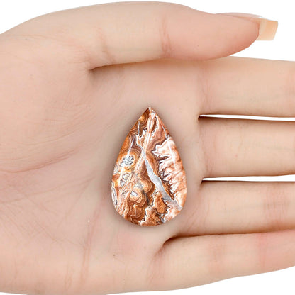 Rosetta Picture Jasper 36.1x23x6 mm Pear Gemstone LS01767-24