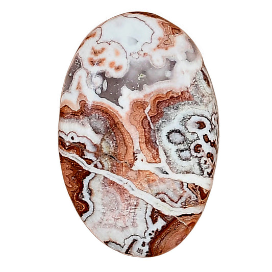 Rosetta Picture Jasper 26.9x17.6x5.5 mm Oval Gemstone LS01771-24