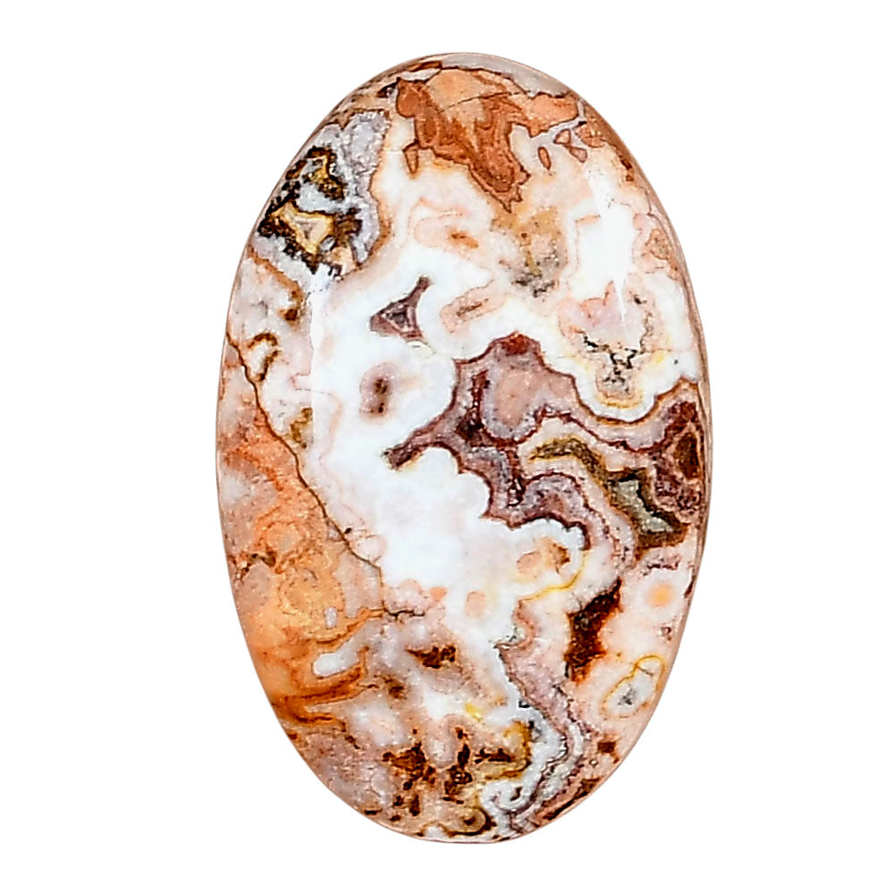 Rosetta Picture Jasper 27.6x17.4x6 mm Oval Gemstone LS01774-24