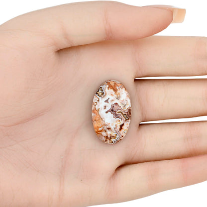 Rosetta Picture Jasper 27.6x17.4x6 mm Oval Gemstone LS01774-24