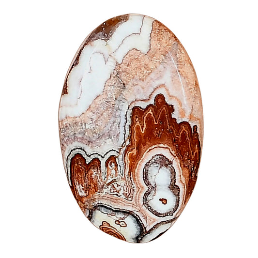 Rosetta Picture Jasper 26.6x16x4 mm Oval Gemstone LS01775-24
