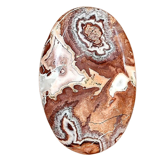 Rosetta Picture Jasper 30.6x20x5 mm Oval Gemstone LS01776-24