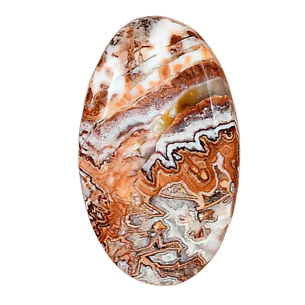 Rosetta Picture Jasper 28.1x16.8x6 mm Oval Gemstone LS01777-24