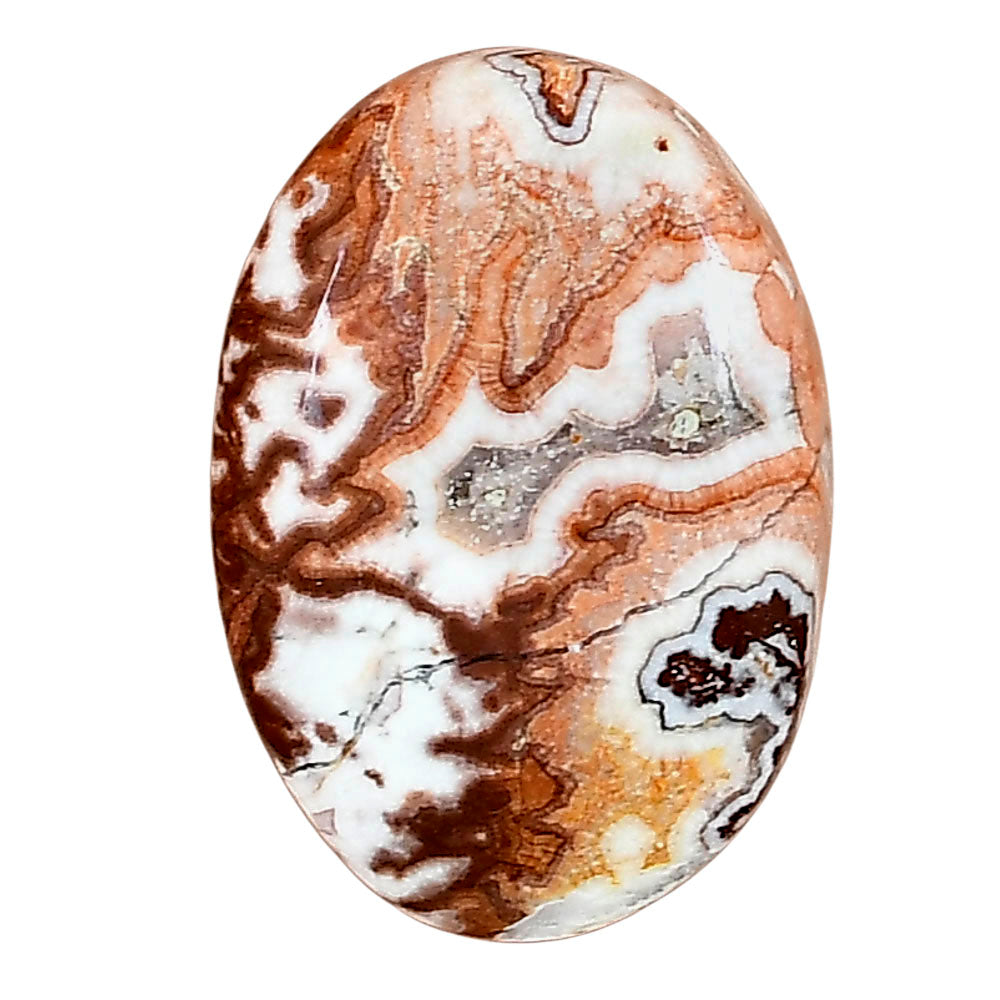 Rosetta Picture Jasper 26.6x18.6x6 mm Oval Gemstone LS01778-24