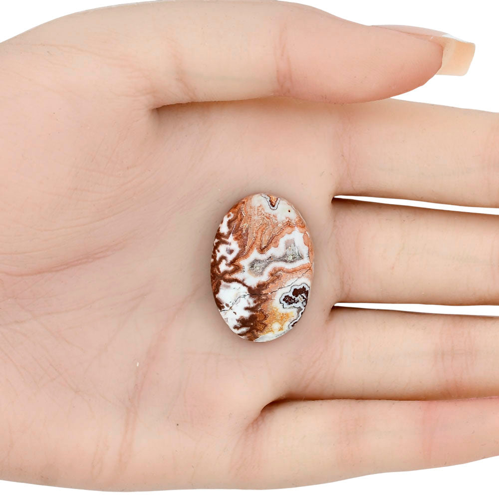 Rosetta Picture Jasper 26.6x18.6x6 mm Oval Gemstone LS01778-24