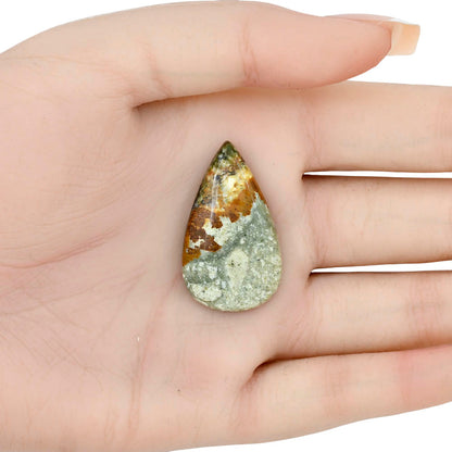 Rocky Butte Picture Jasper 33.8x20x5.5 mm Pear Gemstone LS01782-25